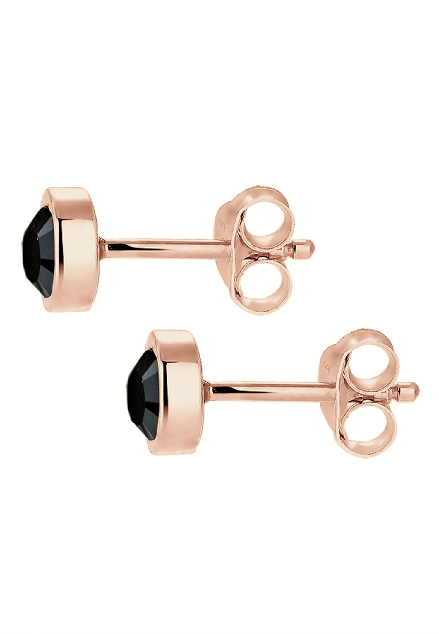 Elli Classique Femme Plaqué Or Rose Argent (925/1000)