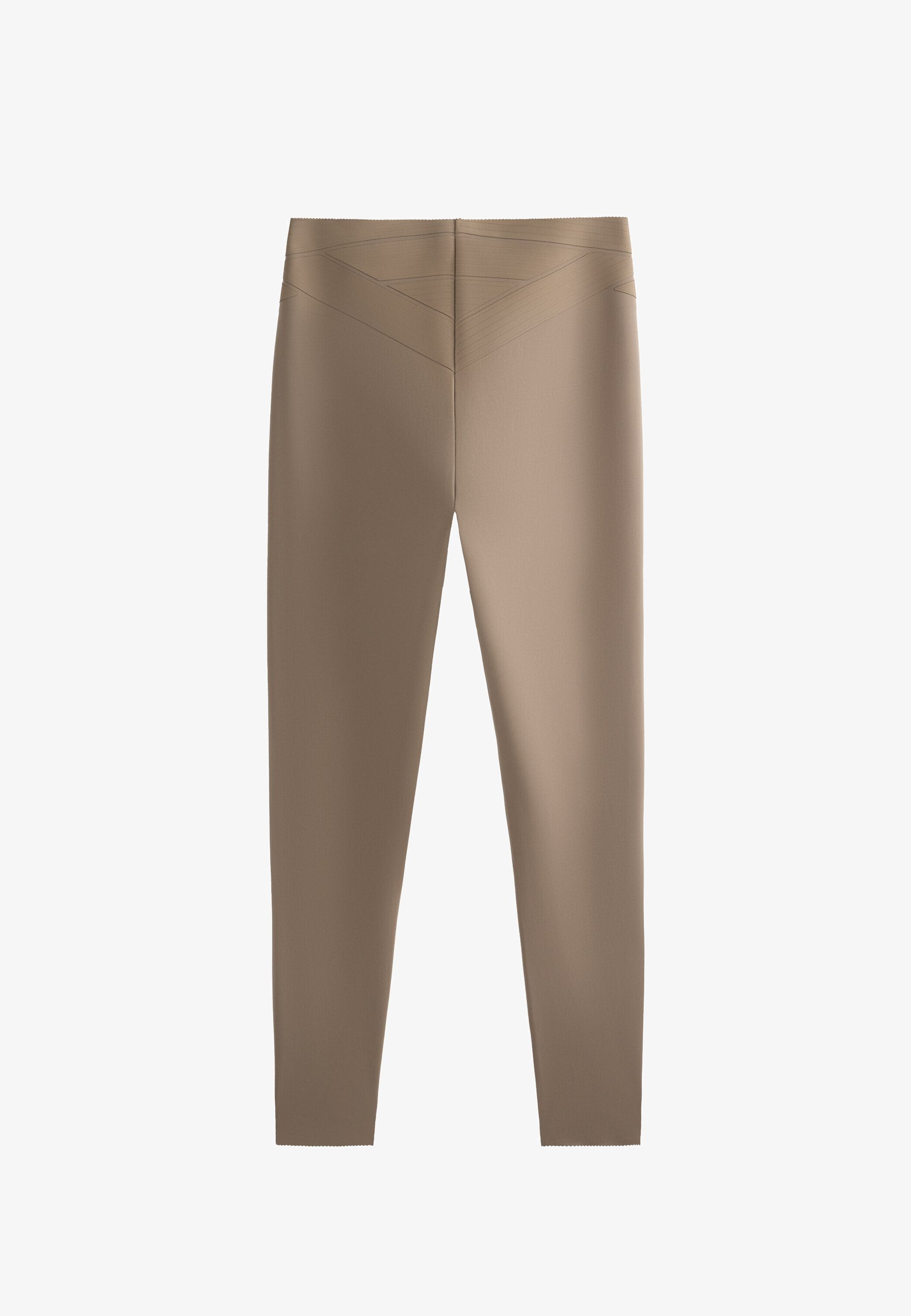 Legging OYSHO COMPRESSION CORE CORE HIGH RISE 65cm LONGUEUR CHEVILLE - beige