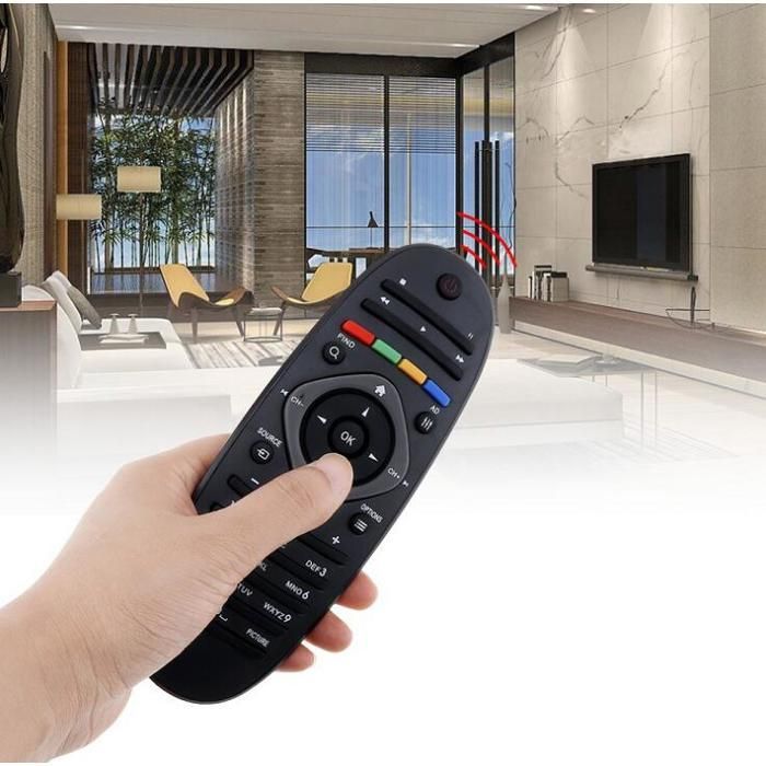 Mando a distancia universal - Philips - Negro - ABS ecológico - Duradero - Fácil de usar