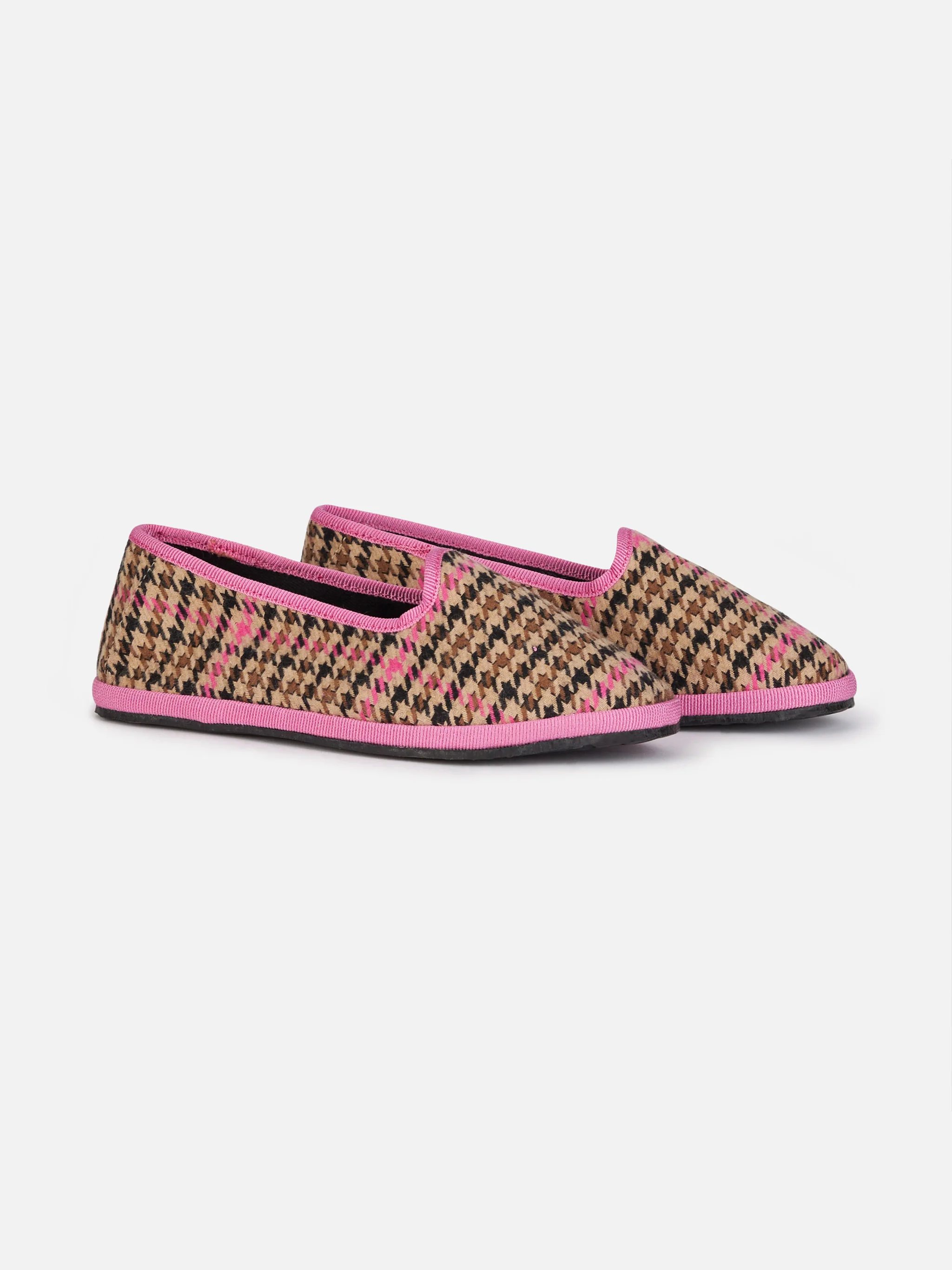 Mocassini pantofola pied de poule da bambina | MY CHALOM SPECIAL EDITI