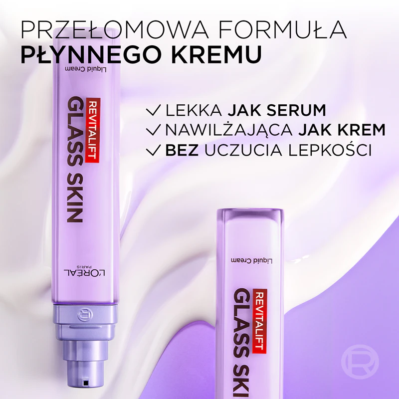 Creme à base de água nutritivo intensivo Revitalift Glass Skin da L'Oréal Paris