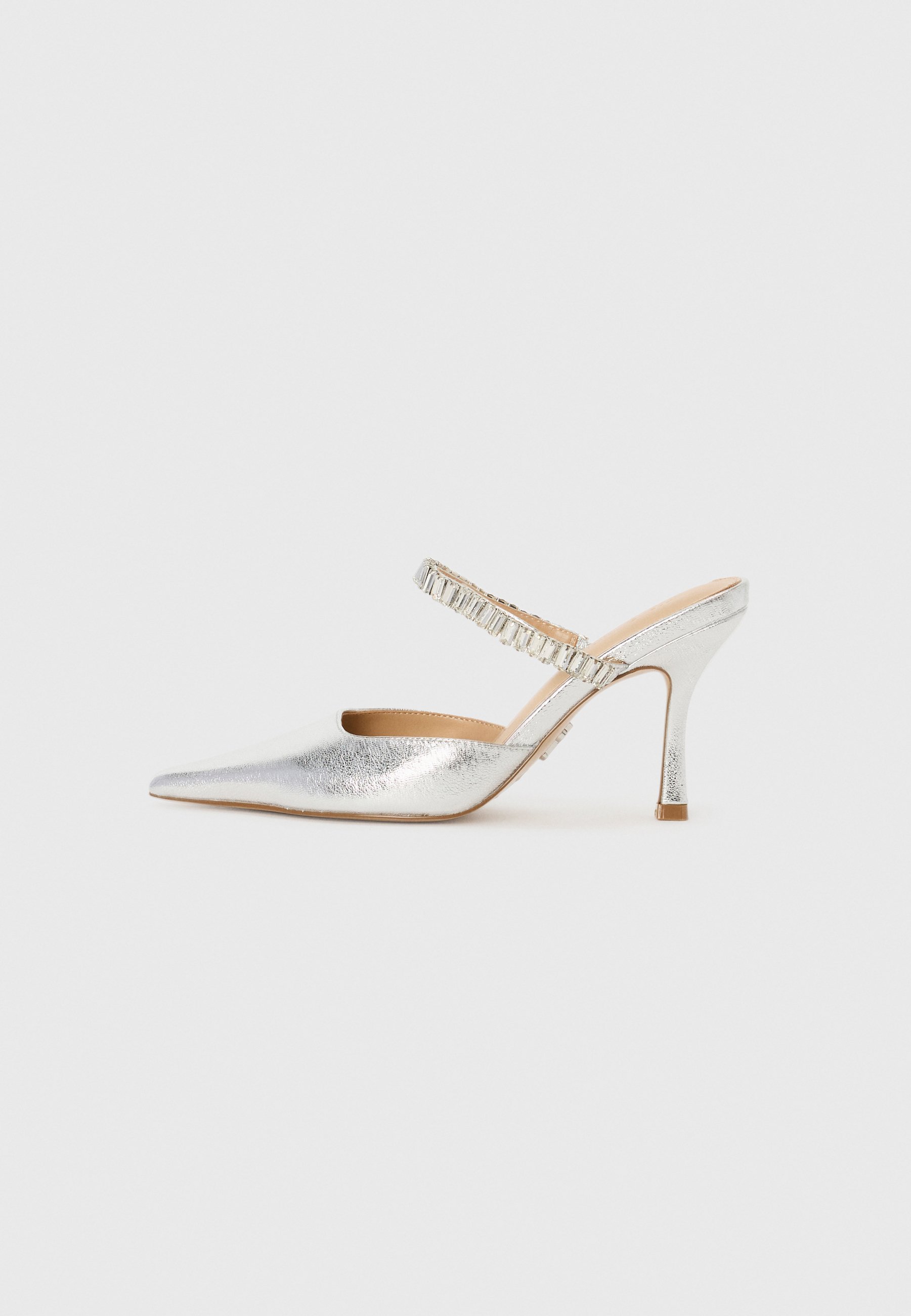 Steve Madden BRECKI - Mules con tacco - color argento