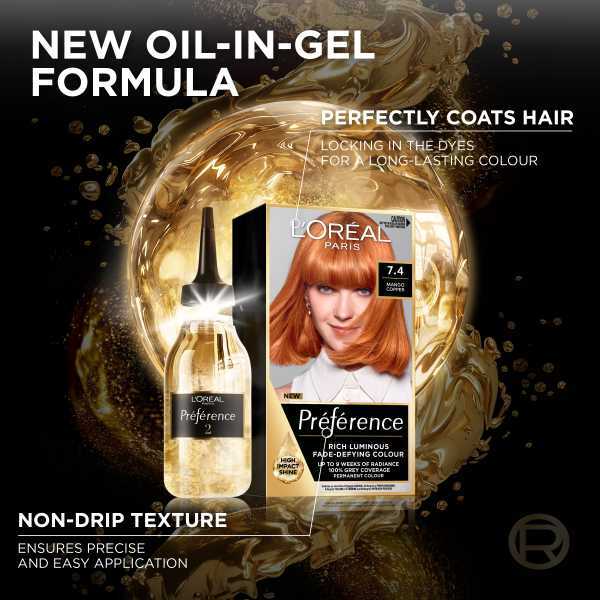 Barva na vlasy Preference Infinia P74 Mango Intense Copper