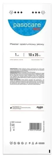 Pasocare Med Plaster z opatrunkiem jałowy 35 x 10 cm 1 szt.
