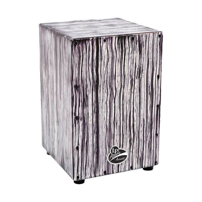 Cajón Latin Percussion Aspire Accents White Streak LPA1332-WS Latins