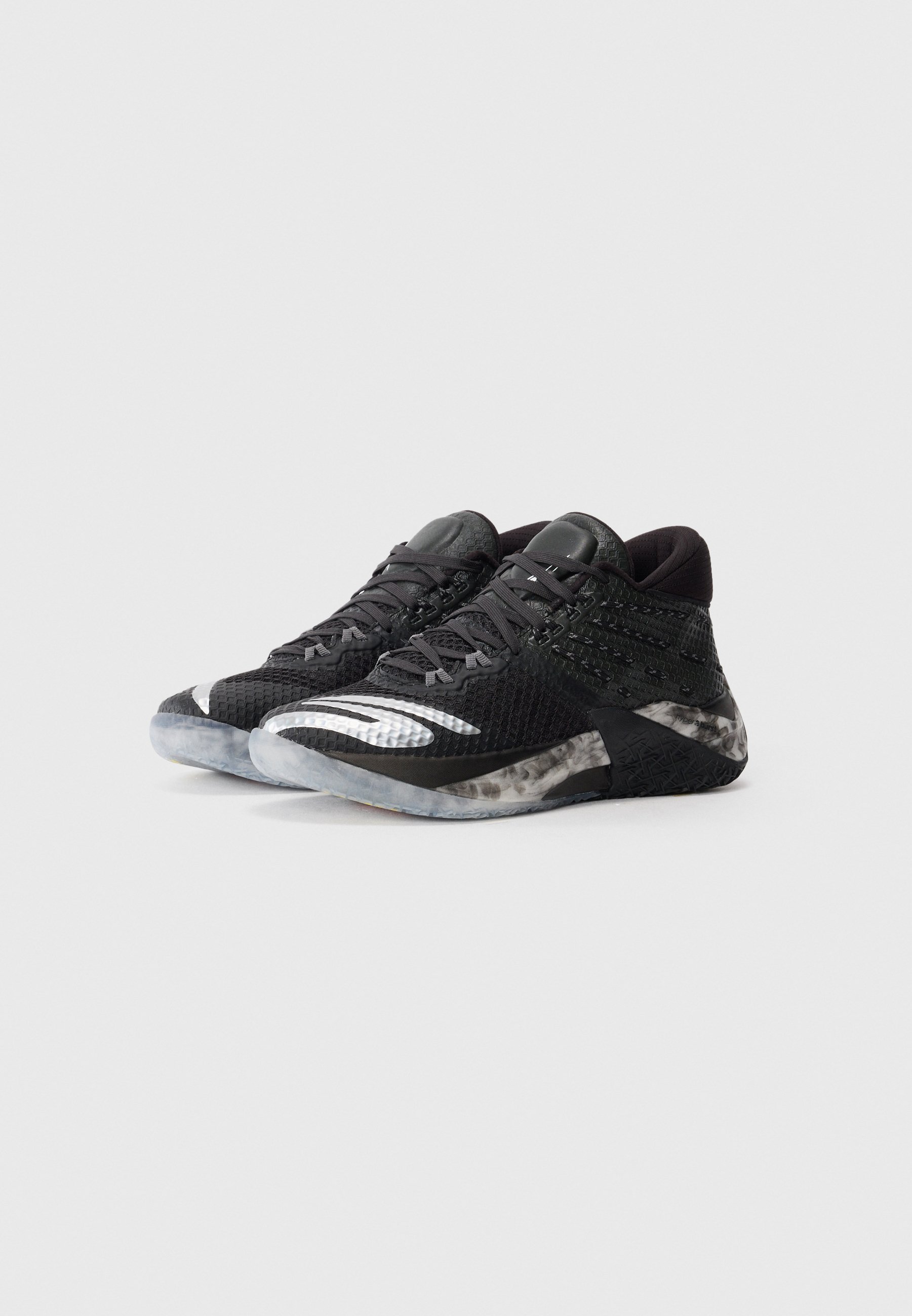 Skechers Performance SKX REIGN - Chaussures de basketball - mesh noir/synthétique/bordures blanches