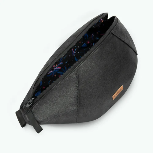 Cabaia Große schwarze Jupiter-Bauchtasche