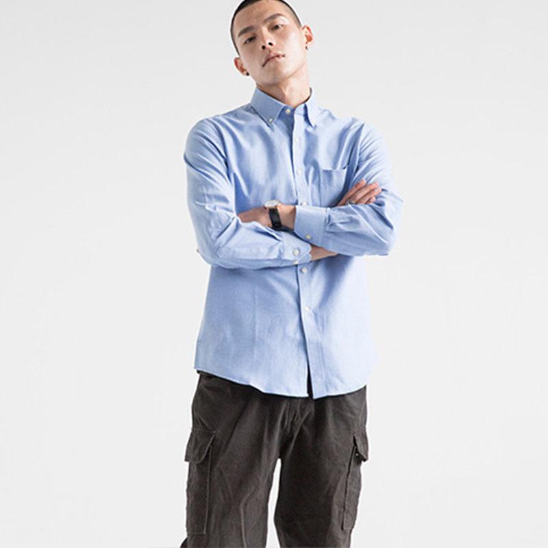 2020 New Slim Blusas Shirt Men Long Sleeved Fashion Casual Anti Wrinkle Non Ironing Thin Solid Shirt Camisa Masculina