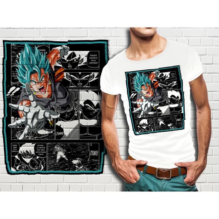 Wit T-shirt voor heren, maat M, Dragon Ball Z Manga Collectie 414