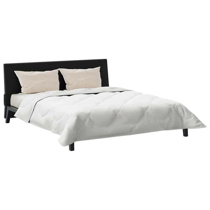 vidaXL Juego de edredón de invierno con almohada, 3 piezas, microfibra blanca, ropa de cama moderna, edredón cálido, manta acolchada 3377773