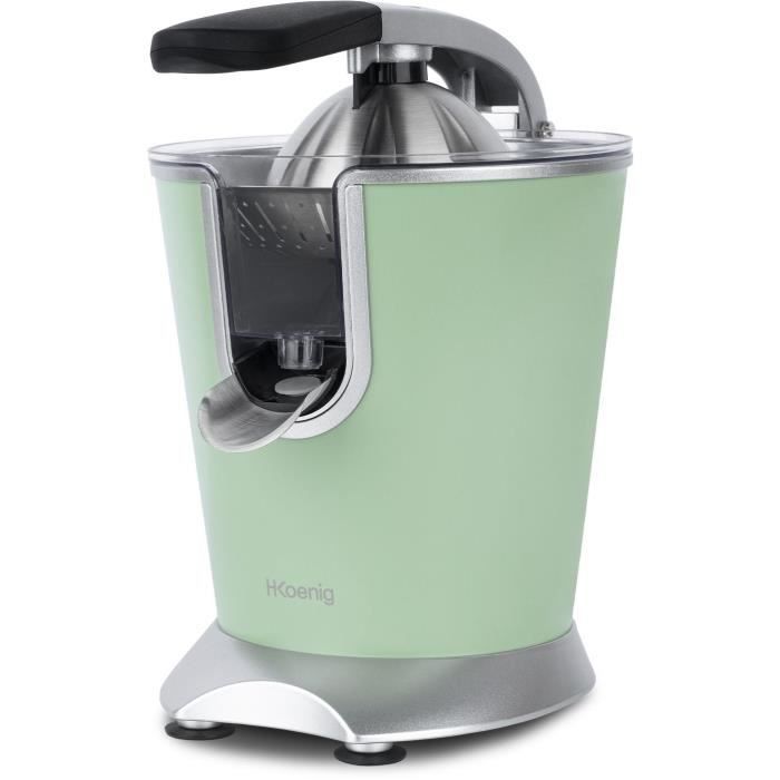 H.KOENIG/AGR88 - Exprimidor de cítricos - Potencia: 160 W - Silencioso - Sistema antigoteo - Cuerpo de acero inoxidable - Libre de BPA