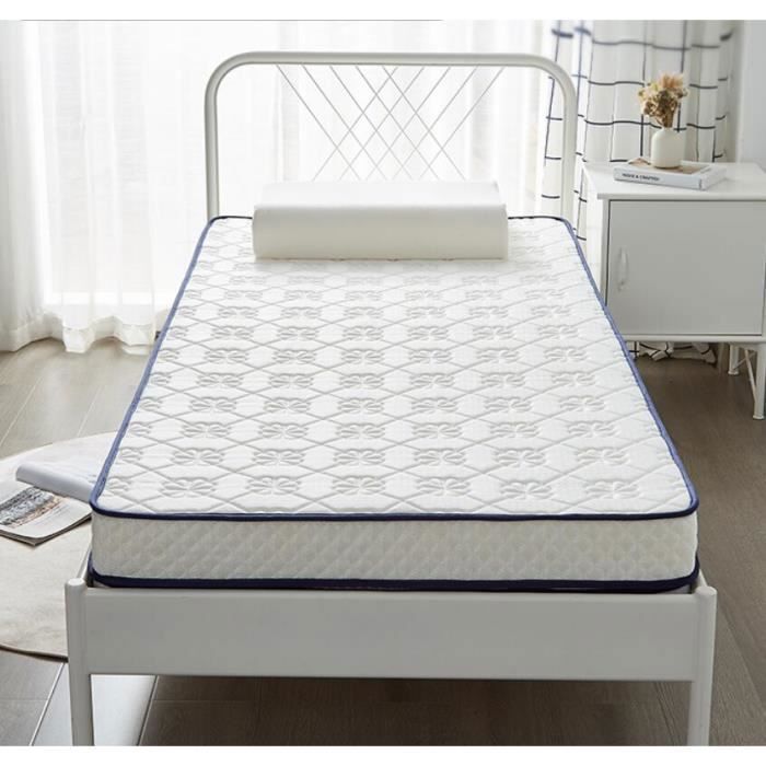 Colchón de espuma viscoelástica y muelles ensacados de 90x190 cm - 18 cm de grosor - 8 zonas de confort con espuma viscoelástica adaptativa