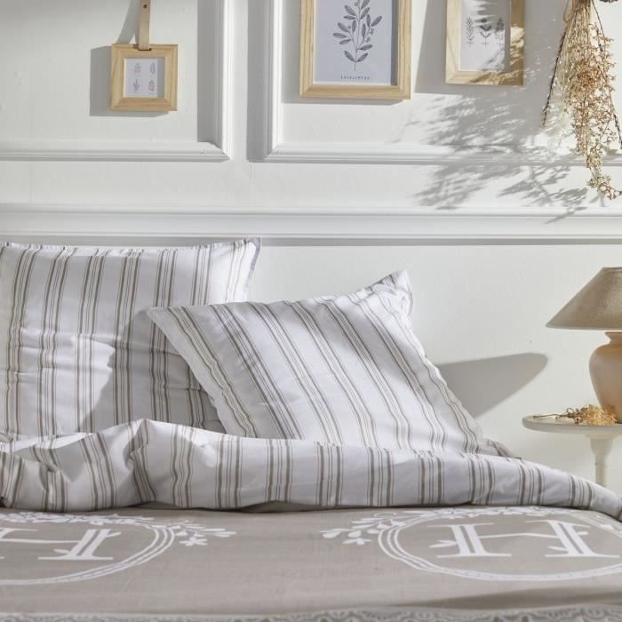 JUEGO DE CAMA TODAY - FUNDA NÓRDICA 260X240 + 2 FUNDAS DE ALMOHADA 63X63 - 100% ALGODÓN 57 hilos - Berenice