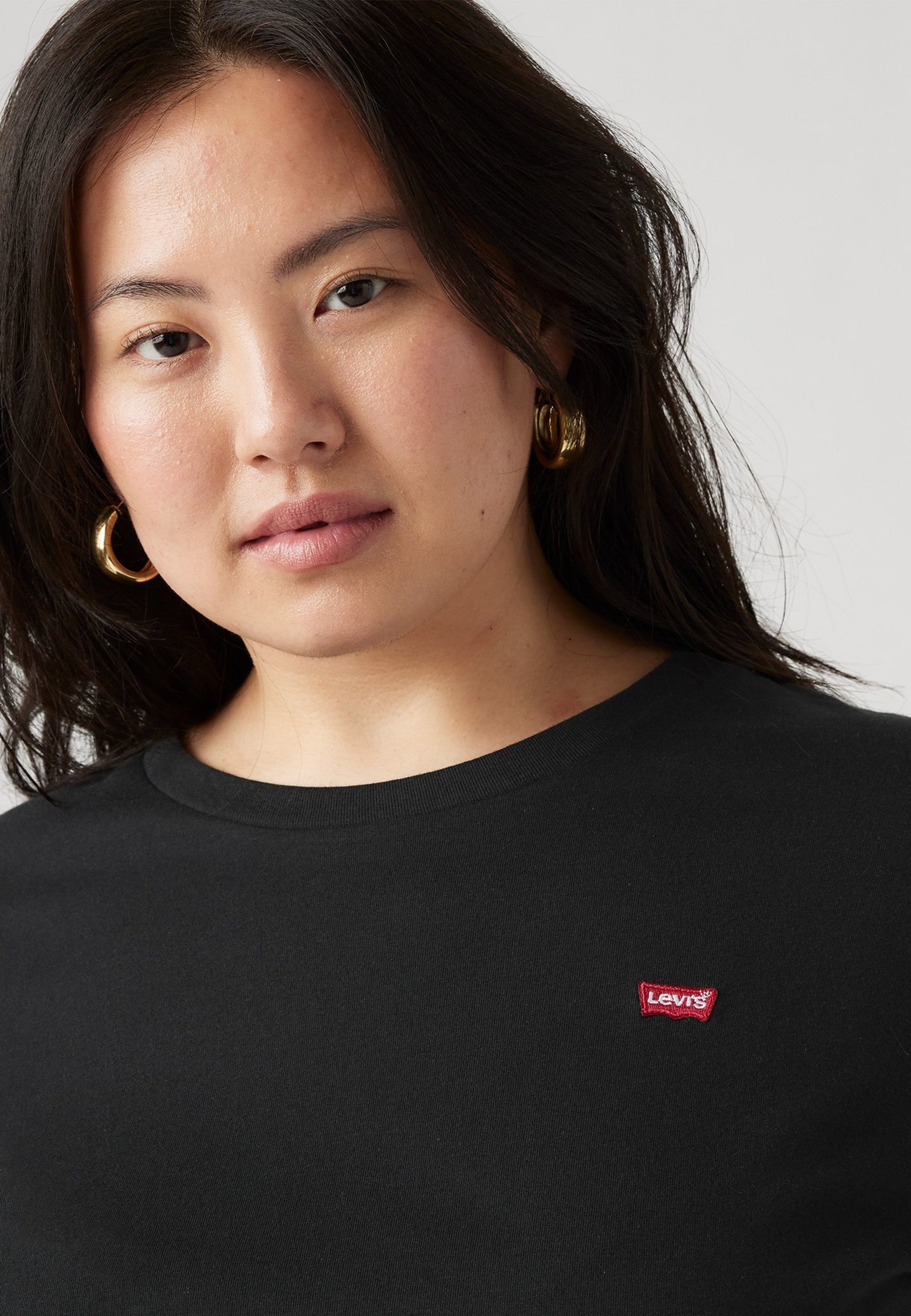 Levi's® Plus LA T-SHIRT PERFETTA - T-shirt basic - nero minerale