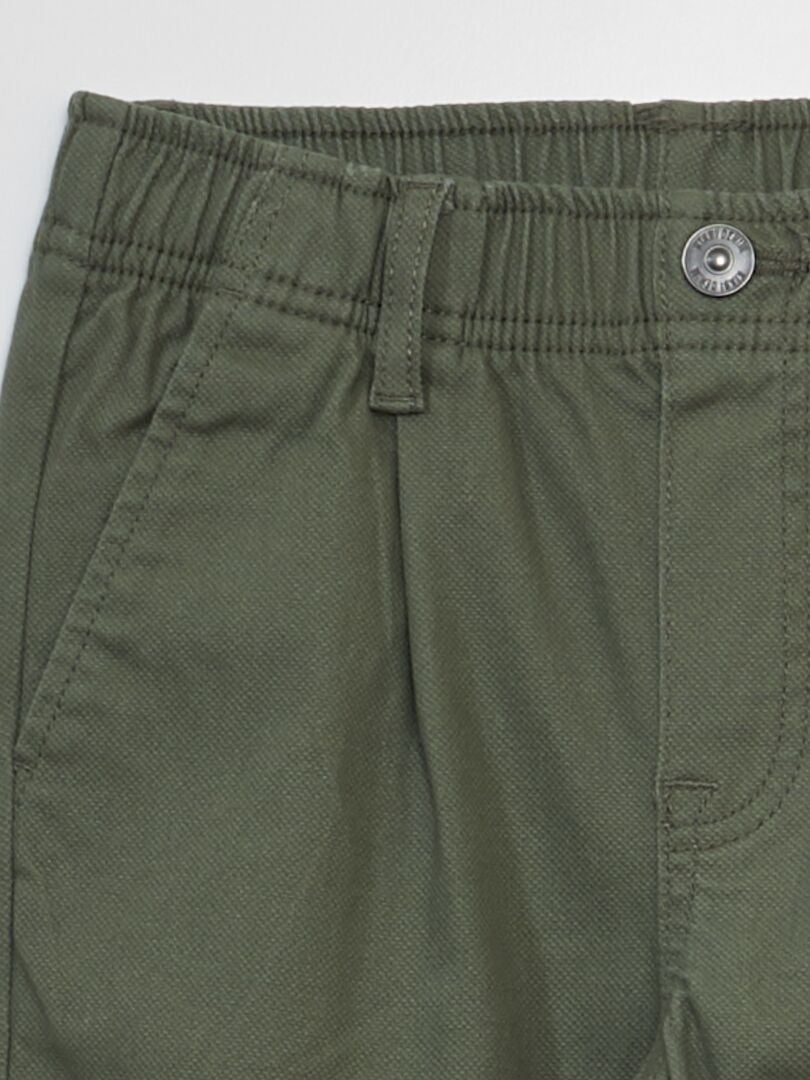 Calça chino elástica - VERDE