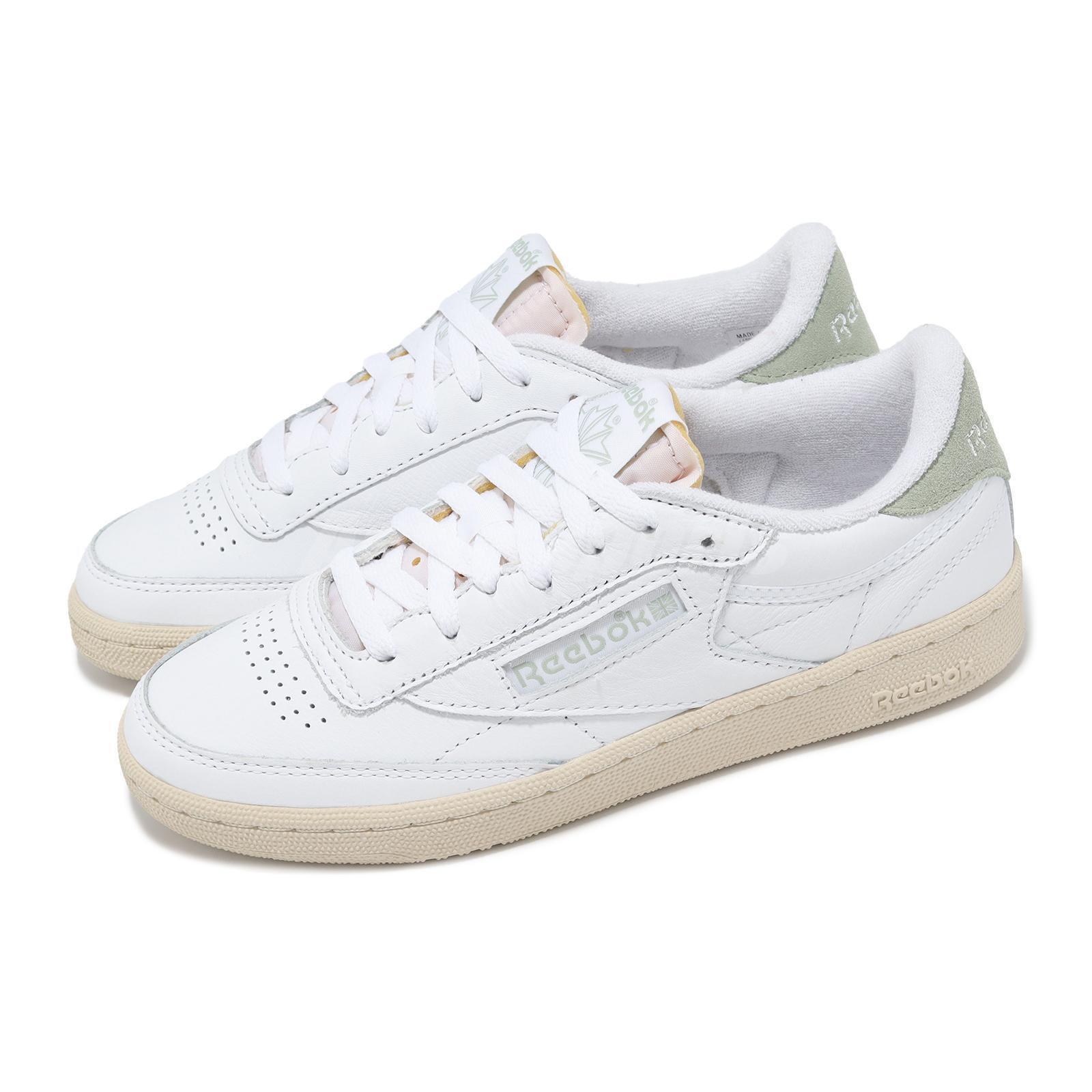 Reebok Club C 85 Vintage Footwear White Vintage Green Women Casual