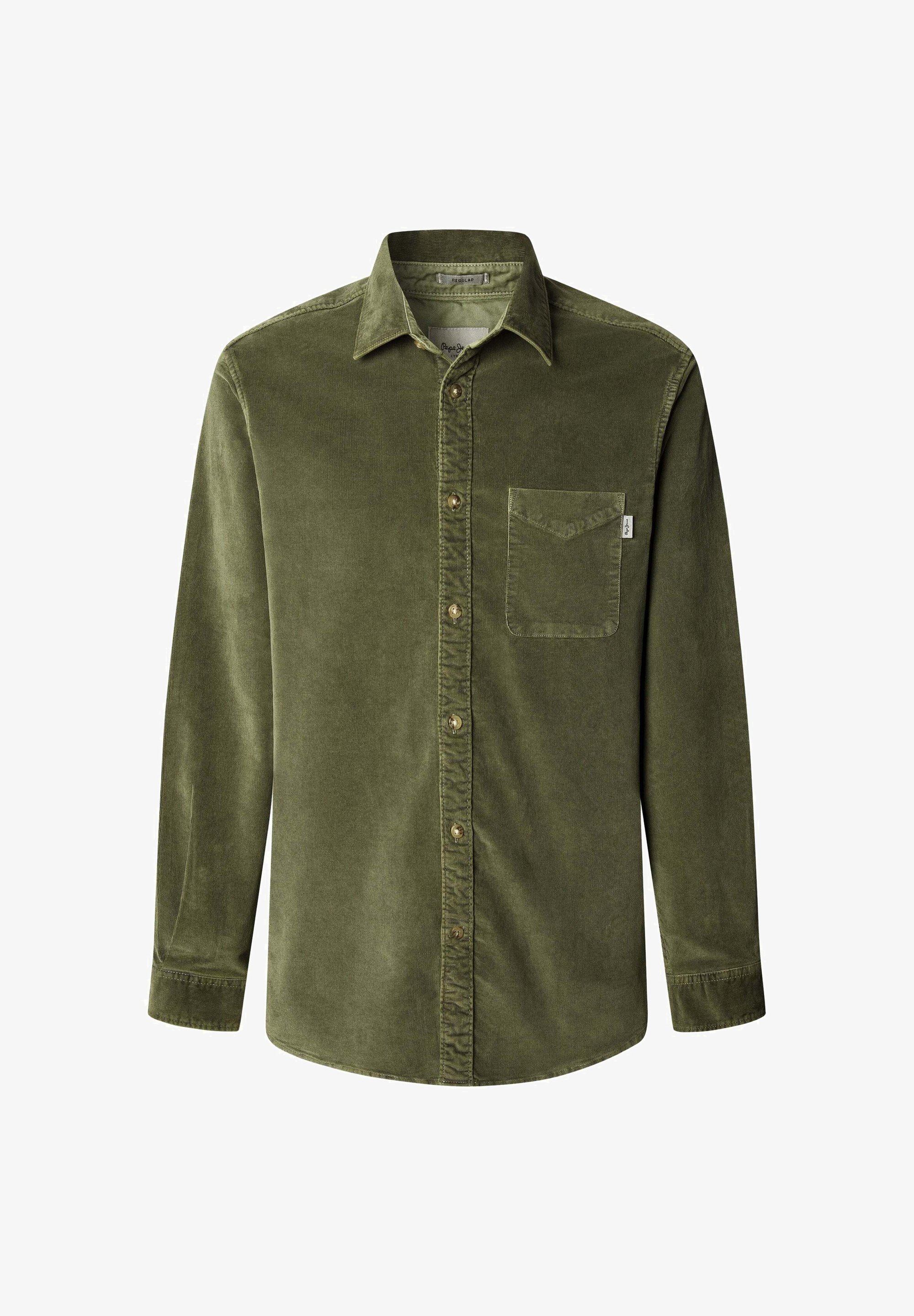 Pepe Jeans CLAYTON - Camicia - verde kaki scuro