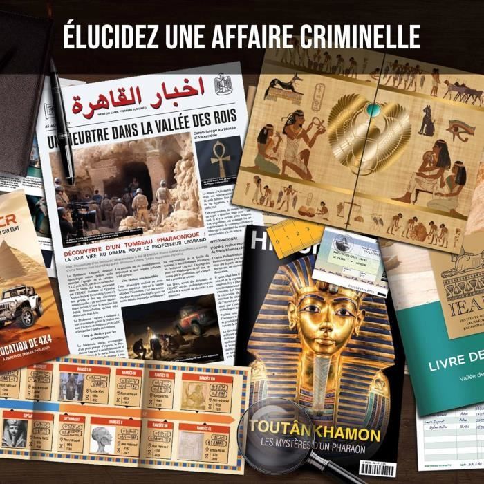 Criminal Files - Mystery in the Valley of the Kings: Macabre Discovery in a Pharaonic Tomb - Escape Game Board Game