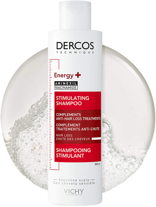 Shampoo energizante e fortalecedor antiqueda Vichy Dercos