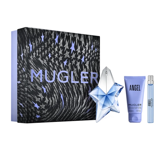 Mugler Angel woda perfumowana spray 50 ml   10 ml   balsam do ciała 50 ml