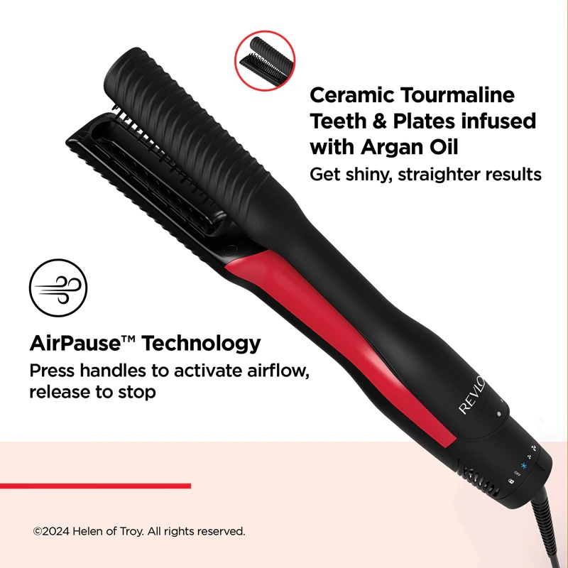 Revlon Beauty Salon One-Step Air Straightener sušilnik in oblikovanje las termalna krtača