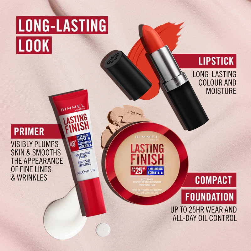 „Rimmel Lasting Finish 48H Hydration Boost“ ilgai išliekantis makiažo pagrindas