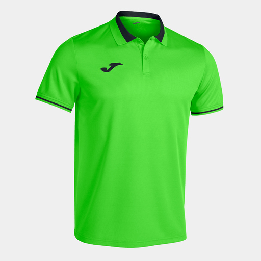 Joma Championship Vi polo marškinėliai trumpomis rankovėmis, fluorescencinės žalios spalvos, juodos spalvos