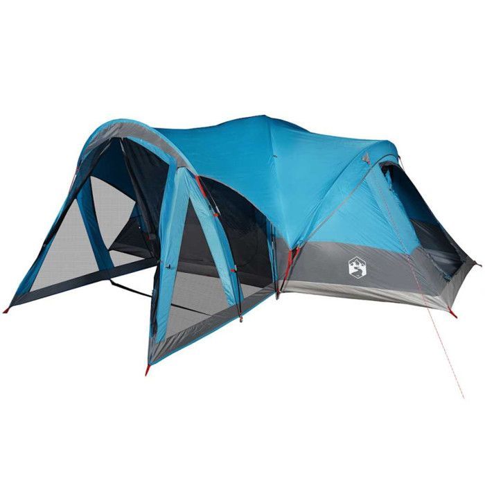 Tenda familiare vidaXL per 8 persone, blu, impermeabile, tipo tipi, tenda, riparo da campeggio, riparo da giardino, tenda da campeggio, riparo 94738