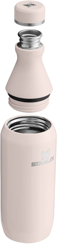 Garrafa de água Stanley All Day Slim, pequena, em aço inoxidável.
