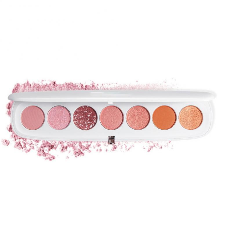 Palette de 7 fards à paupières mats, nacrés et brillants, aux teintes naturelles, pigmentés et longue tenue, waterproof TSLM1