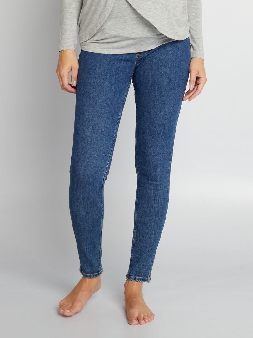 Superstretch zwangerschapsjeans - BLAUW
