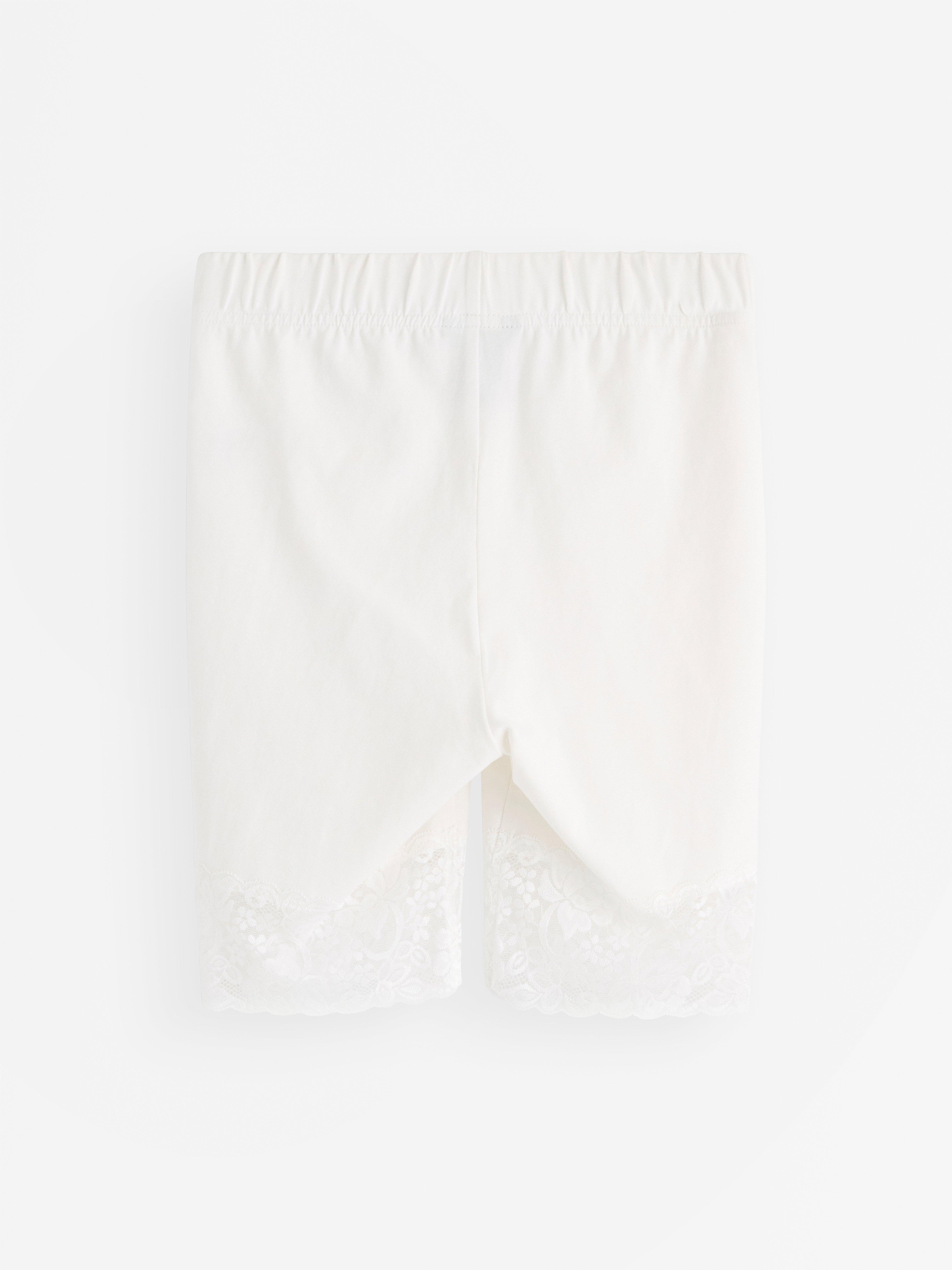 Cuissard de cyclisme blanc à lacets