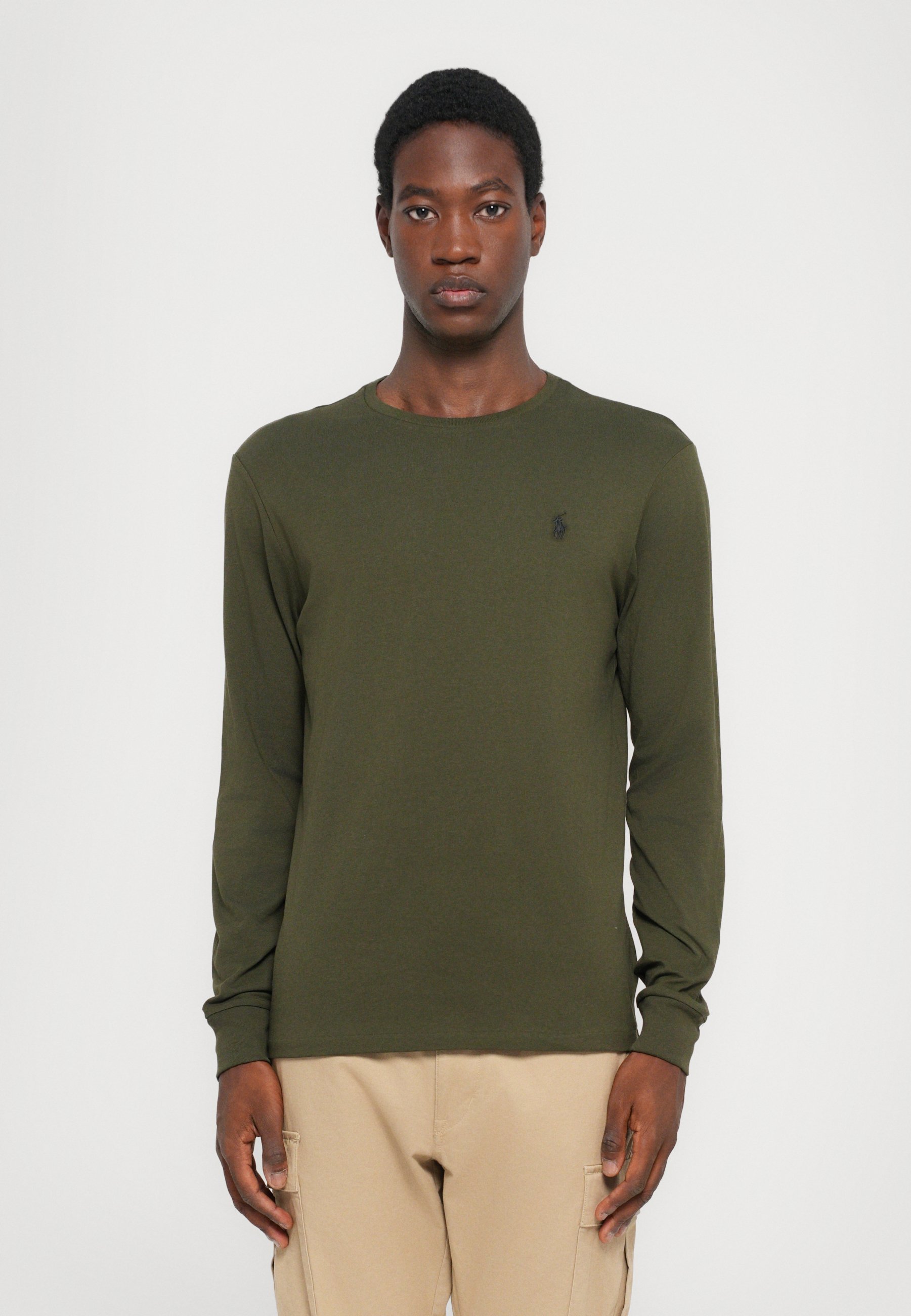 Polo Ralph Lauren CUSTOM SLIM FIT JERSEY T-SHIRT - Topper langermet - blackPolo Ralph Lauren