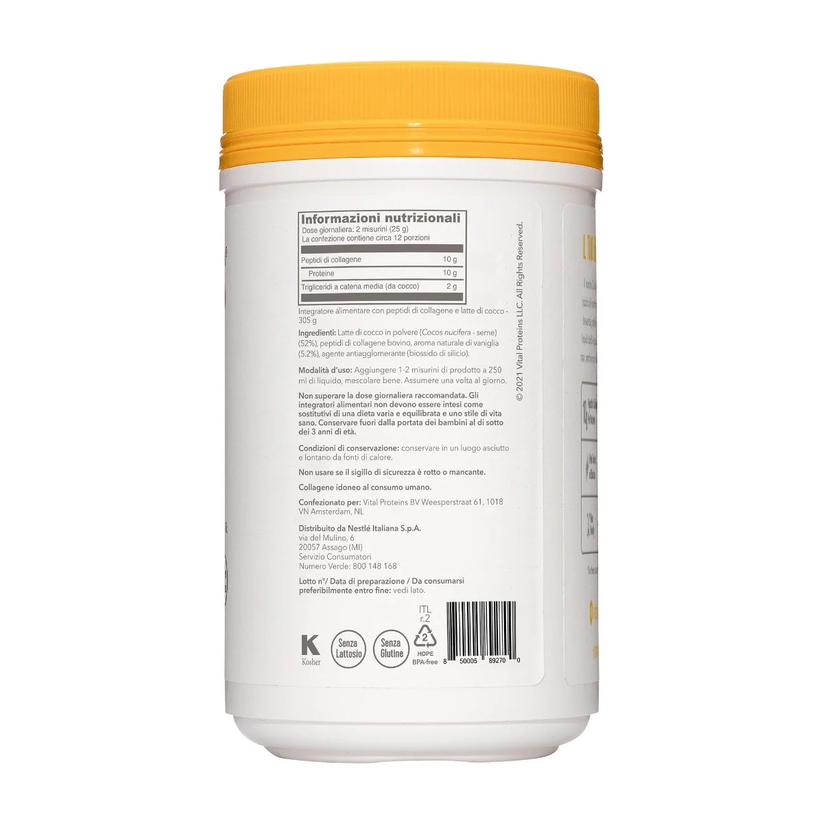VITAL PROTEINS Vital Proteins Collageen Creamer 250 g Vanillesmaak