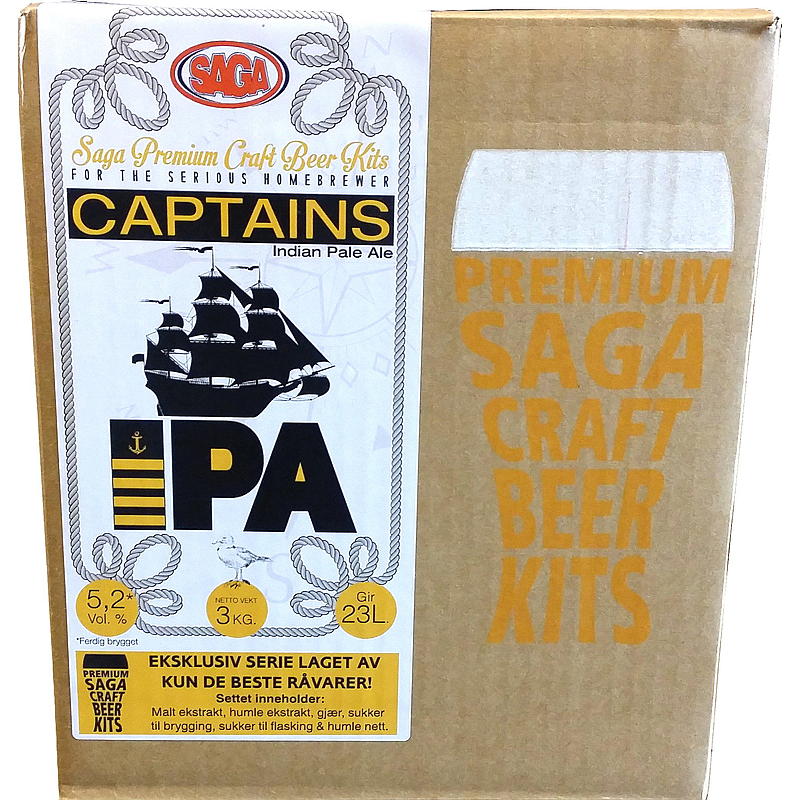 Britisk IPA Saga Premium Craft ølsæt