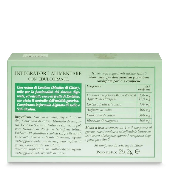 ERBAMEA Acide eupeptique Erbamea 30 comprimés Complément alimentaire pour l'acidité gastrique