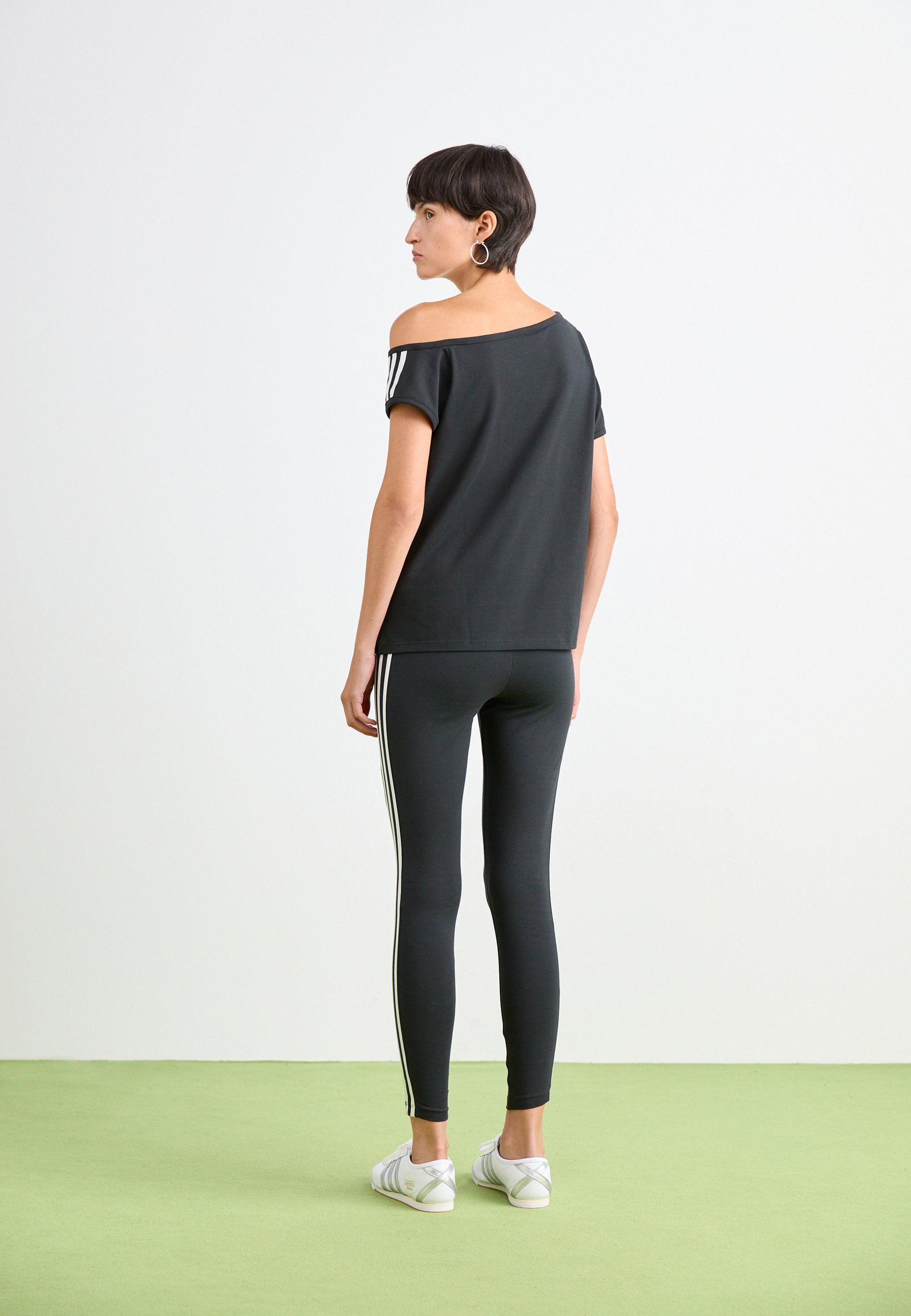 Leggings Adidas Originals - Pantaloni - nero/bianco