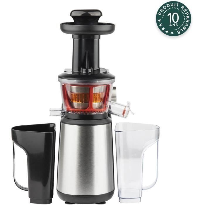 Extracteur de jus - HKOENIG - GSX12 - 400 W - 1 L - Inox / Noir
