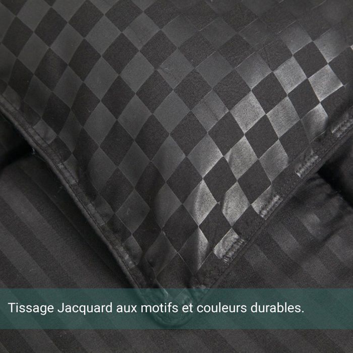 Piumino - Sampur - Soft Luxe - 140x200 cm - Peso medio 250 g/m² - Termoregolante - Nero