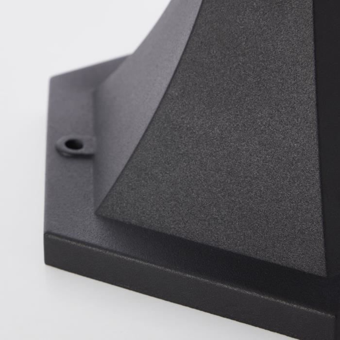Bolardo exterior - BRILLIANT - CARLEEN - Metal/cristal - Negro - IP44