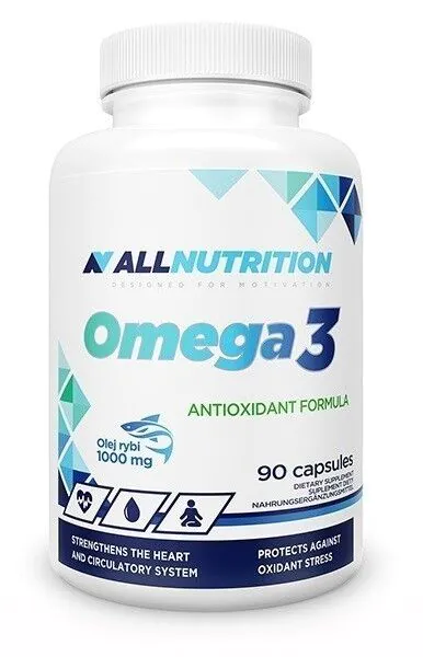Allnutrition Omega-3, Suplement diety zawierający olej rybi, Kapsułki