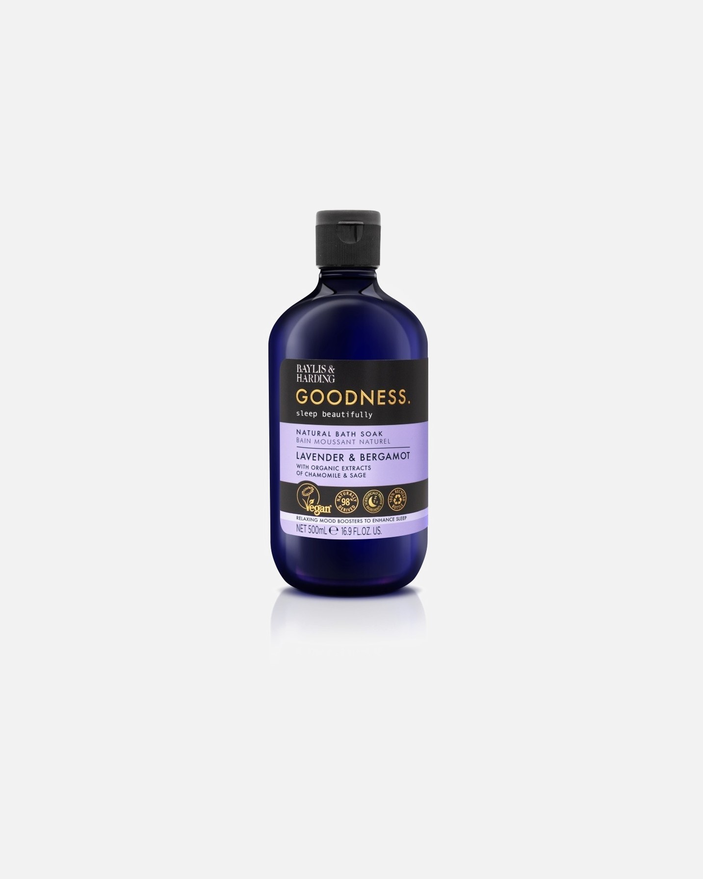 Baylis & Harding Pena do kúpeľa Goodness pre pokojný spánok - 500 ml