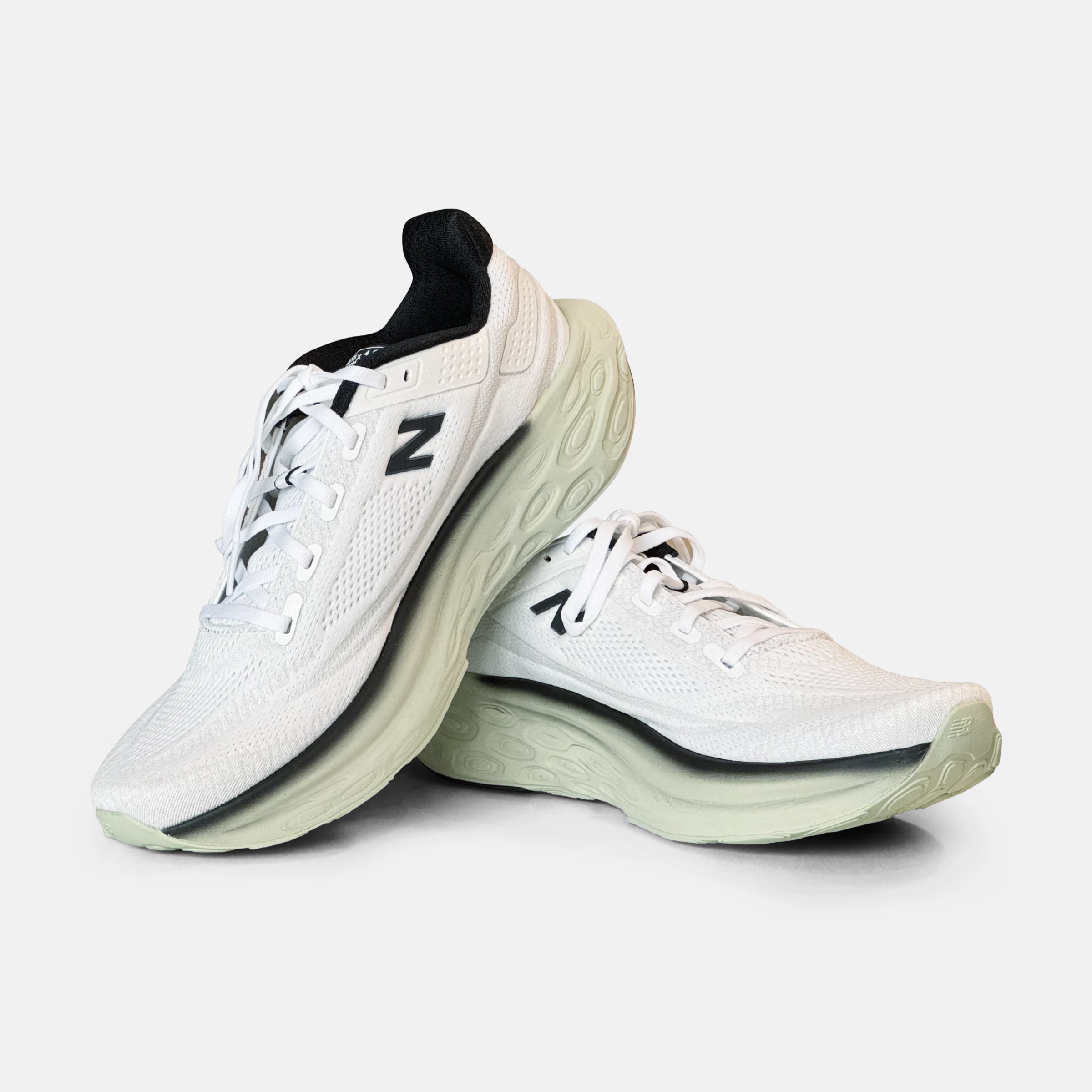Fresh Foam X 1080v13 White con lichen green