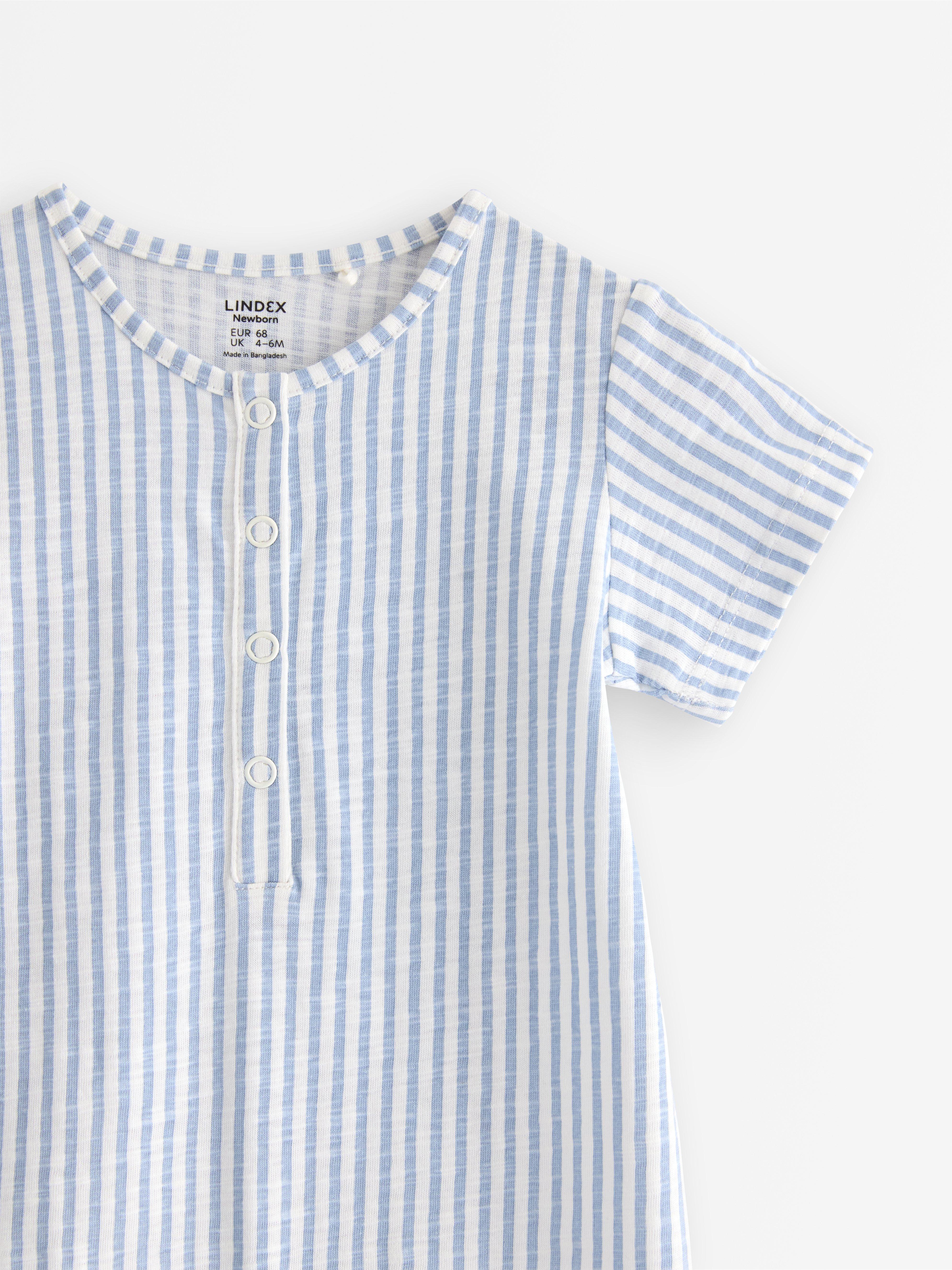 Romper i slubtrikå Light Dusty White