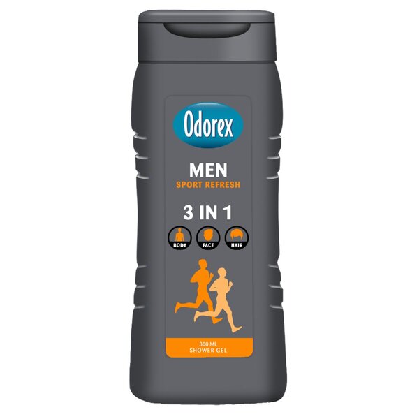 Gel de duș Odorex Men Sport Refresh 3 în 1<br>300ml - Ten normal
