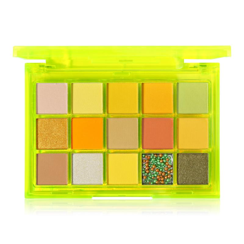 Palette de 15 fards à paupières pailletés, pigments professionnels, maquillage longue tenue.