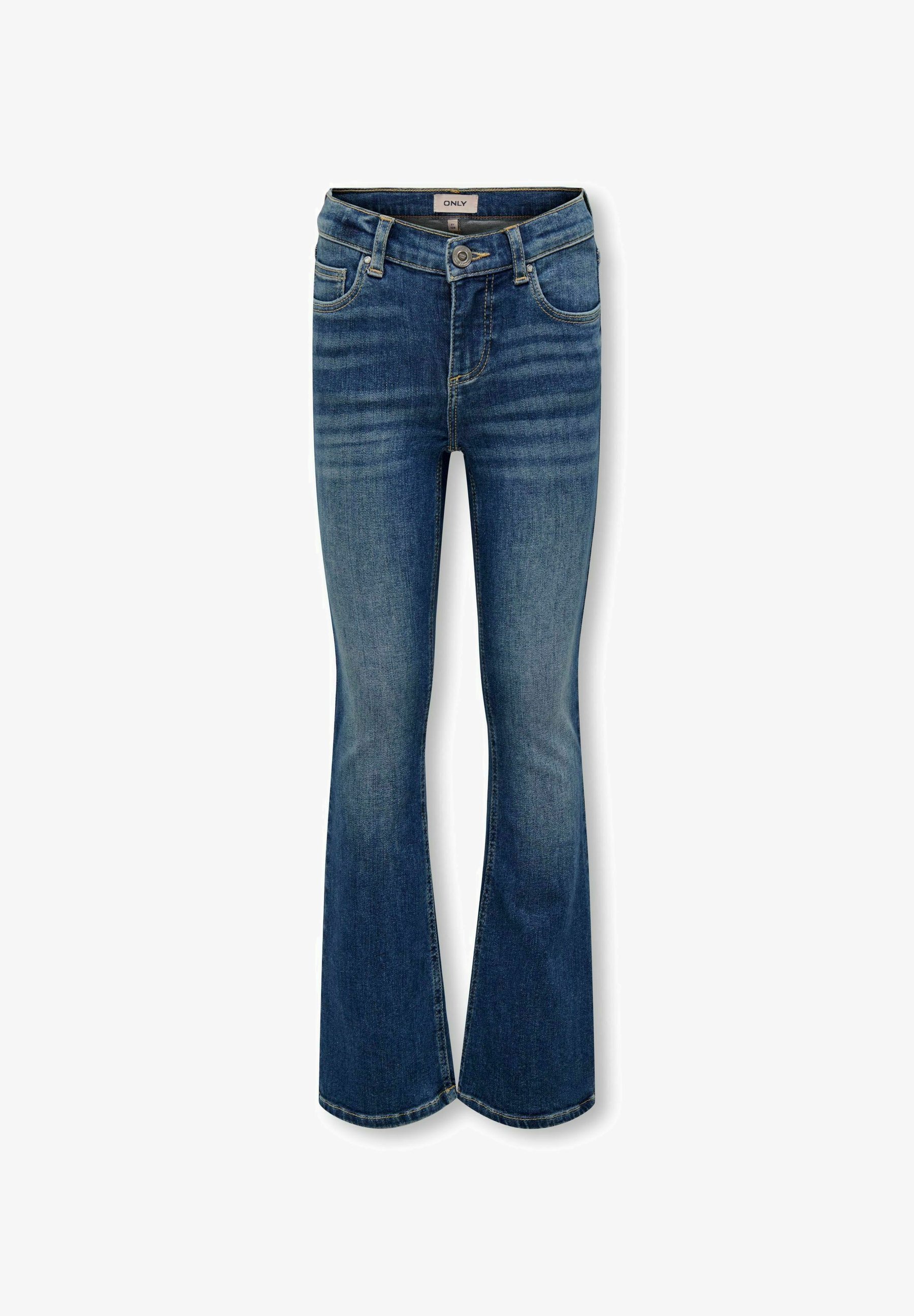 ONLY GIRLS KOGBLUSH AUSGESTELLT - Schlagjeans - mittelblauer Denim