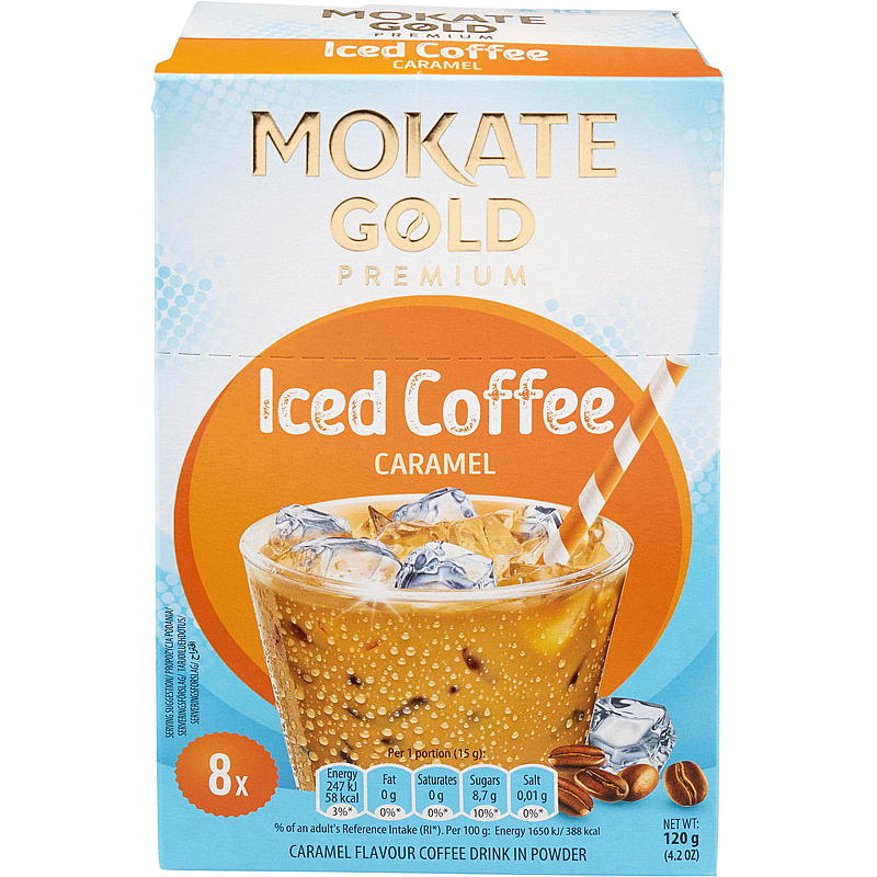Mokate Café glacé paquet de 8 caramel Mokate