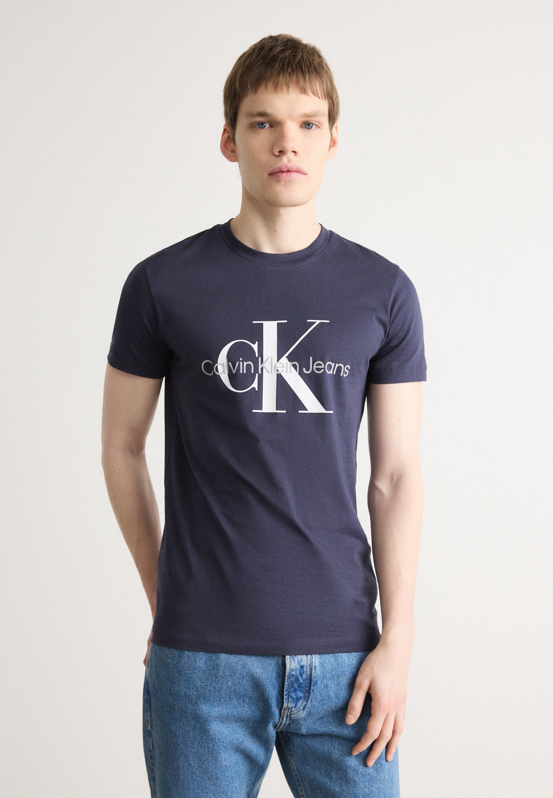 CROPPED SLIM TEE - T-paita - night skyCalvin Klein Jeans