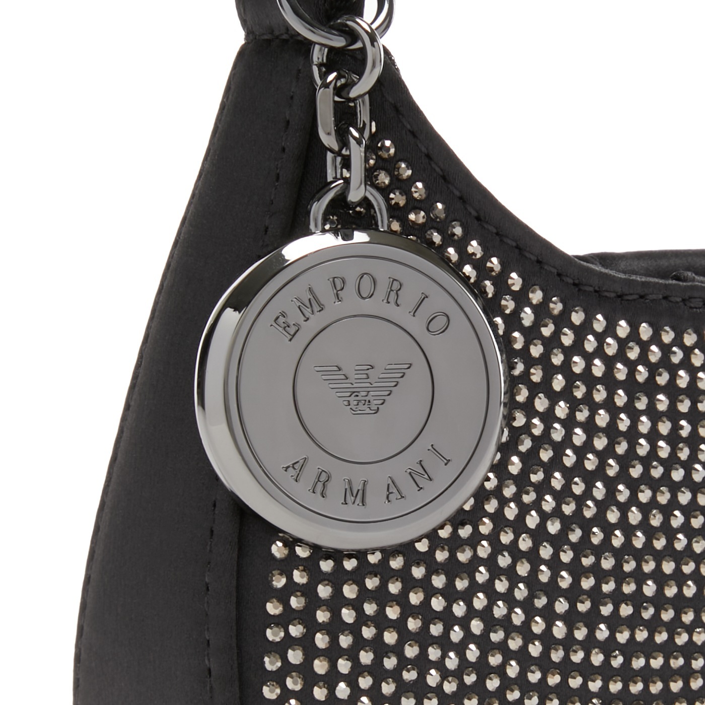 Torbica Emporio Armani, črna - umetno usnje